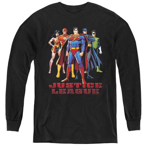 Justice League In League Youth Long Sleeve T-Shirt