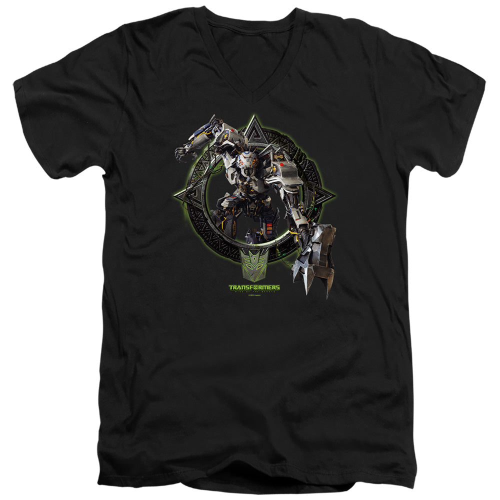 Transformers Transit Circle Frame V-Neck T-Shirt