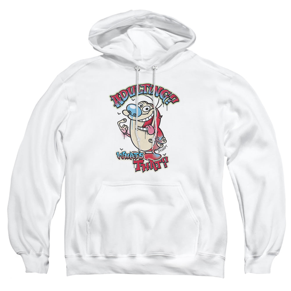 Ren and Stimpy Adulting Graffiti Pullover Hoodie