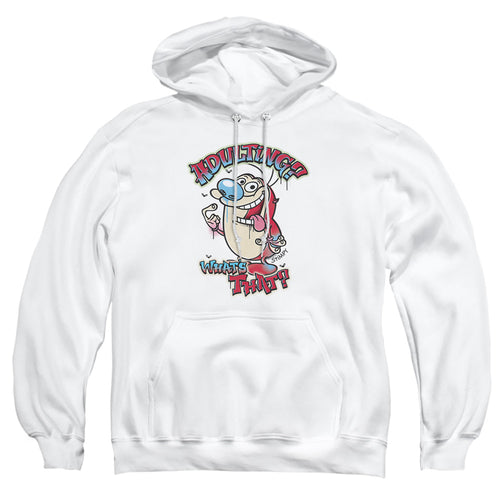 Ren and Stimpy Adulting Graffiti Pullover Hoodie