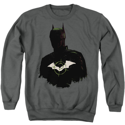 The Batman Silhouette with Riddler Logo Crewneck Sweatshirt