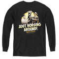 Abbott and Costello Horsing Around Youth Long Sleeve T-Shirt