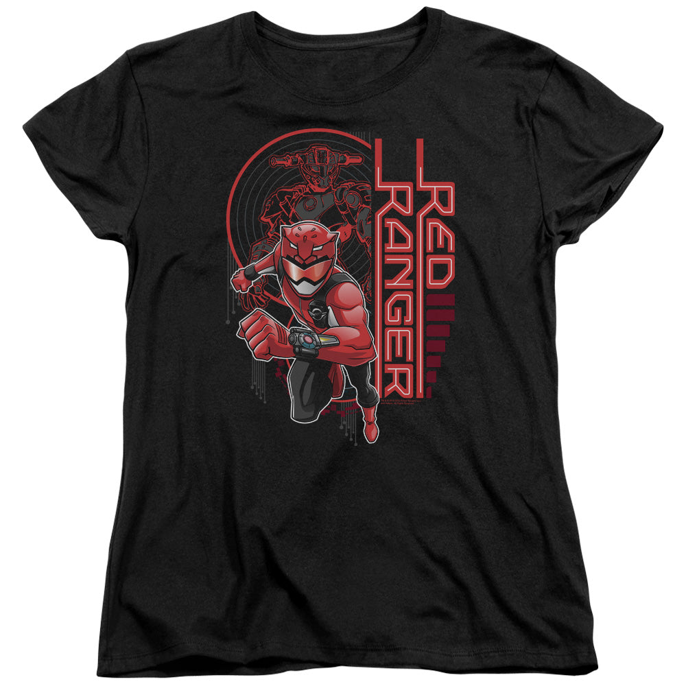 Power Rangers: Beast Morphers Red Ranger Womens T-Shirt