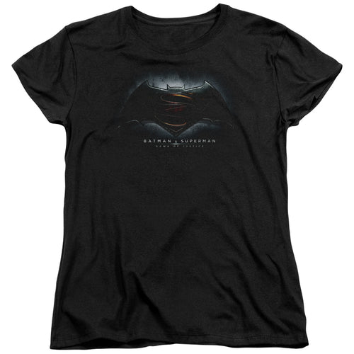 Batman v Superman Logo Womens T-Shirt