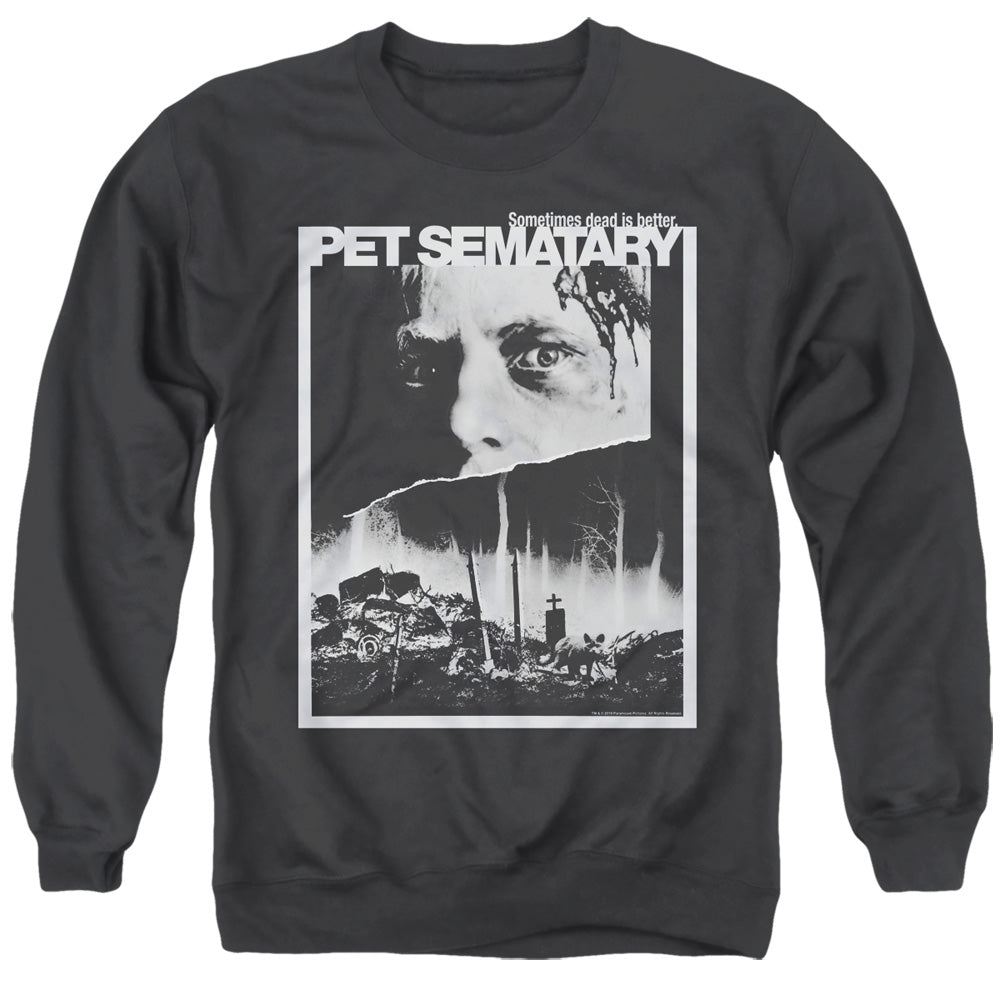 Pet Sematary Poster Black and White Crewneck Sweatshirt