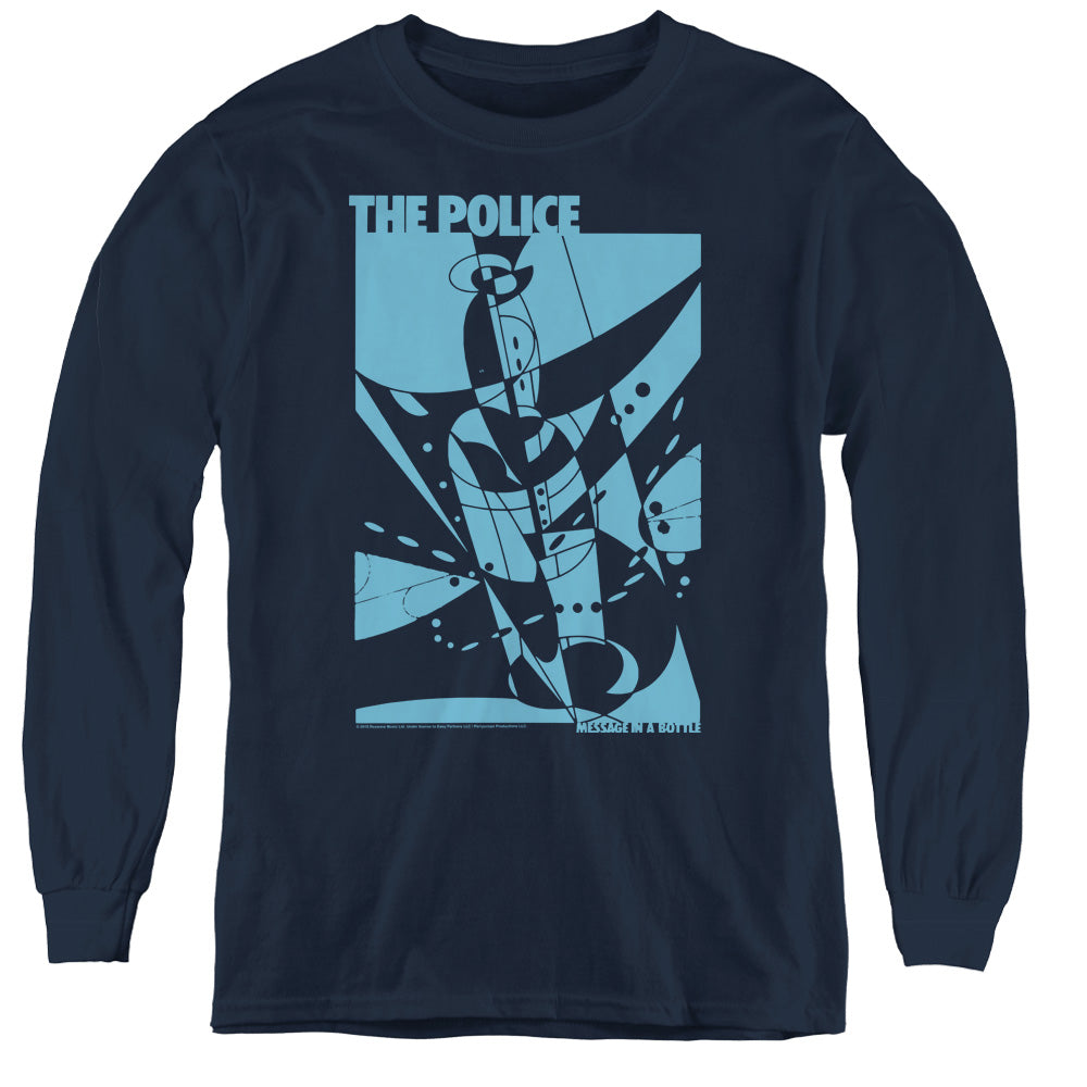 The Police Message in a Bottle Monochrome Youth Long Sleeve T-Shirt