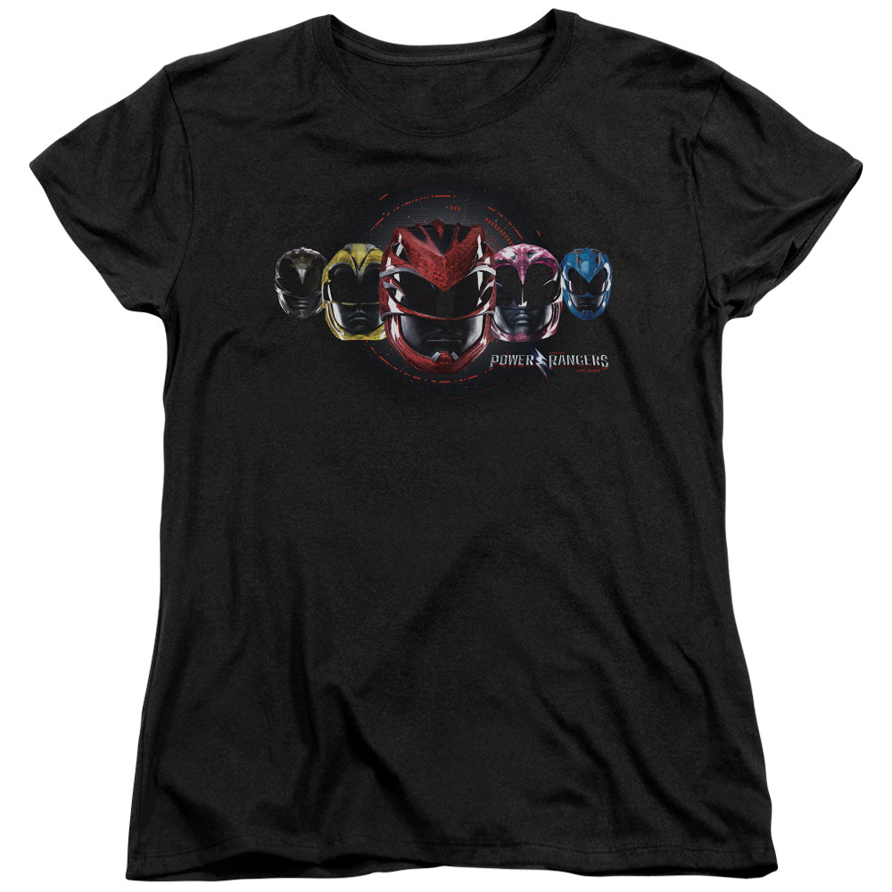 Mighty Morphin Power Rangers: The Movie Head Group Womens T-Shirt