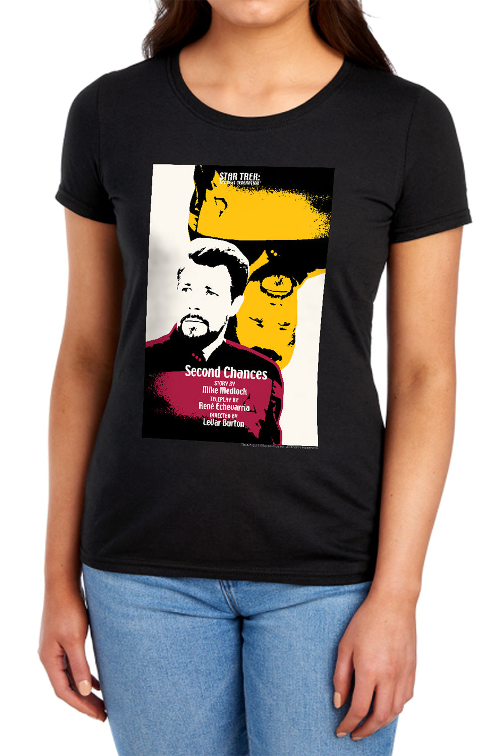 Star Trek Second Chances Black Womens T-Shirt
