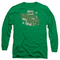 St Patrick's Day Lucky's Shamrock Cafe Green Long Sleeve T-Shirt