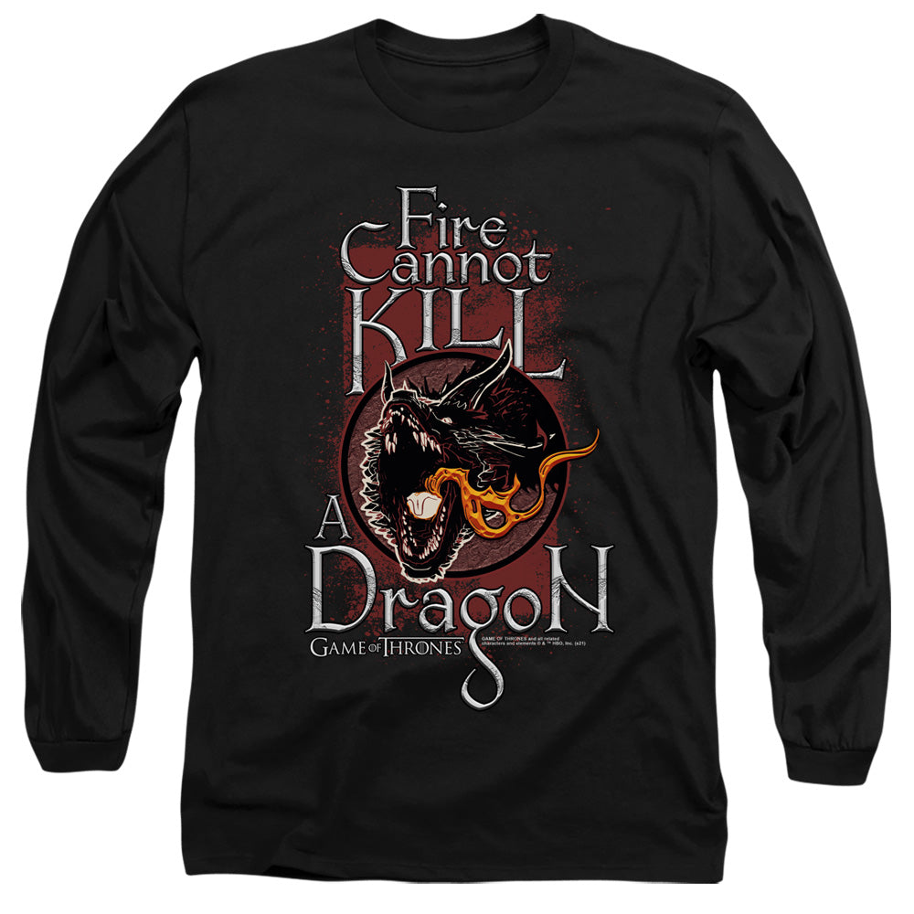 Game of Thrones Fire Cannot Kill A Dragon Long Sleeve T-Shirt