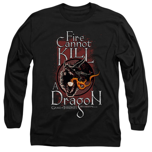 Game of Thrones Fire Cannot Kill A Dragon Long Sleeve T-Shirt