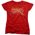 The Princess Bride Swords Red Womens T-Shirt