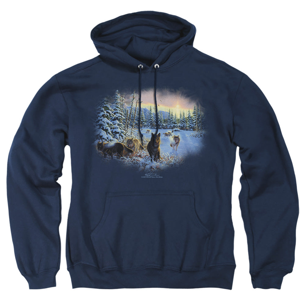 Wild Wings Hunter's Moon Wolves Pullover Hoodie