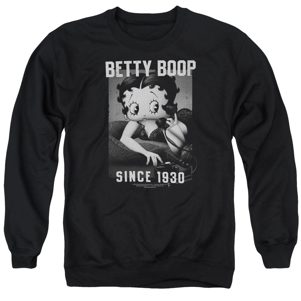 Betty Boop On the Line Crewneck Sweatshirt