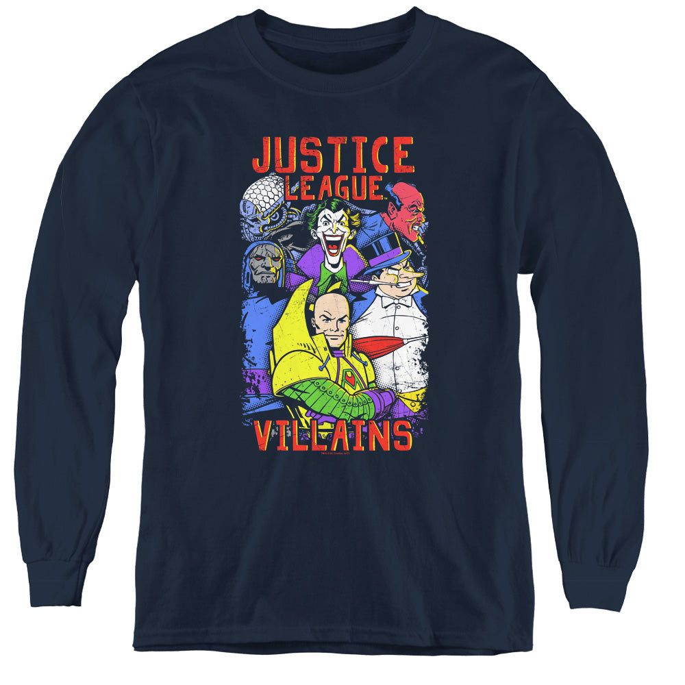Justice League Villains Youth Long Sleeve T-Shirt