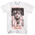 White Animal House t-shirt featuring Animal House Toga Toga Toga chant design