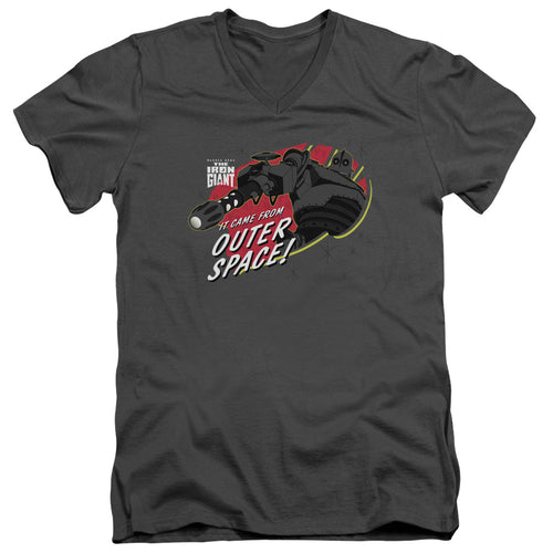 The Iron Giant Outer Space V-Neck T-Shirt