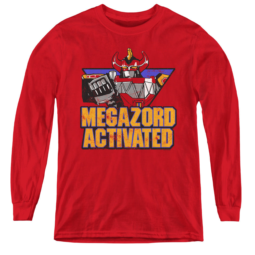 Mighty Morphin Power Rangers Megazord Activated Youth Long Sleeve T-Shirt