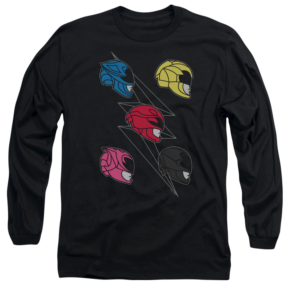 Mighty Morphin Power Rangers: The Movie Line Helmets Long Sleeve T-Shirt