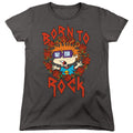 Rugrats Chuckie Was Born to Rock Womens T-Shirt