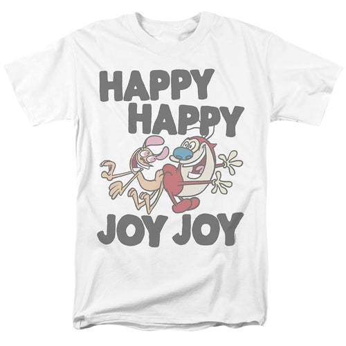 Ren and Stimpy Happy Happy Joy Joy Monotone T-Shirt
