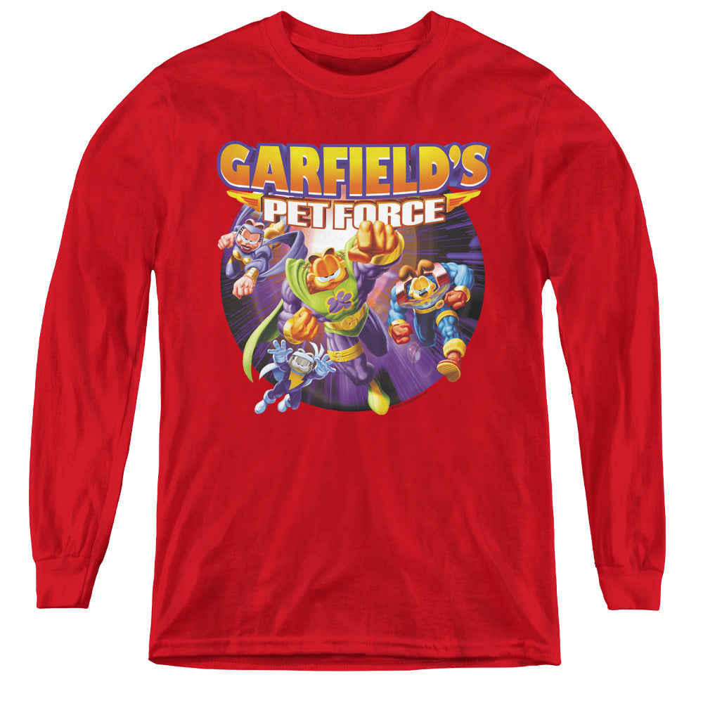 Garfield Pet Force Four Youth Long Sleeve T-Shirt