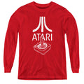 Atari Joystick Logo Red Youth Long Sleeve T-Shirt
