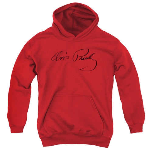 Elvis Presley Signature Sketch Youth Hoodie