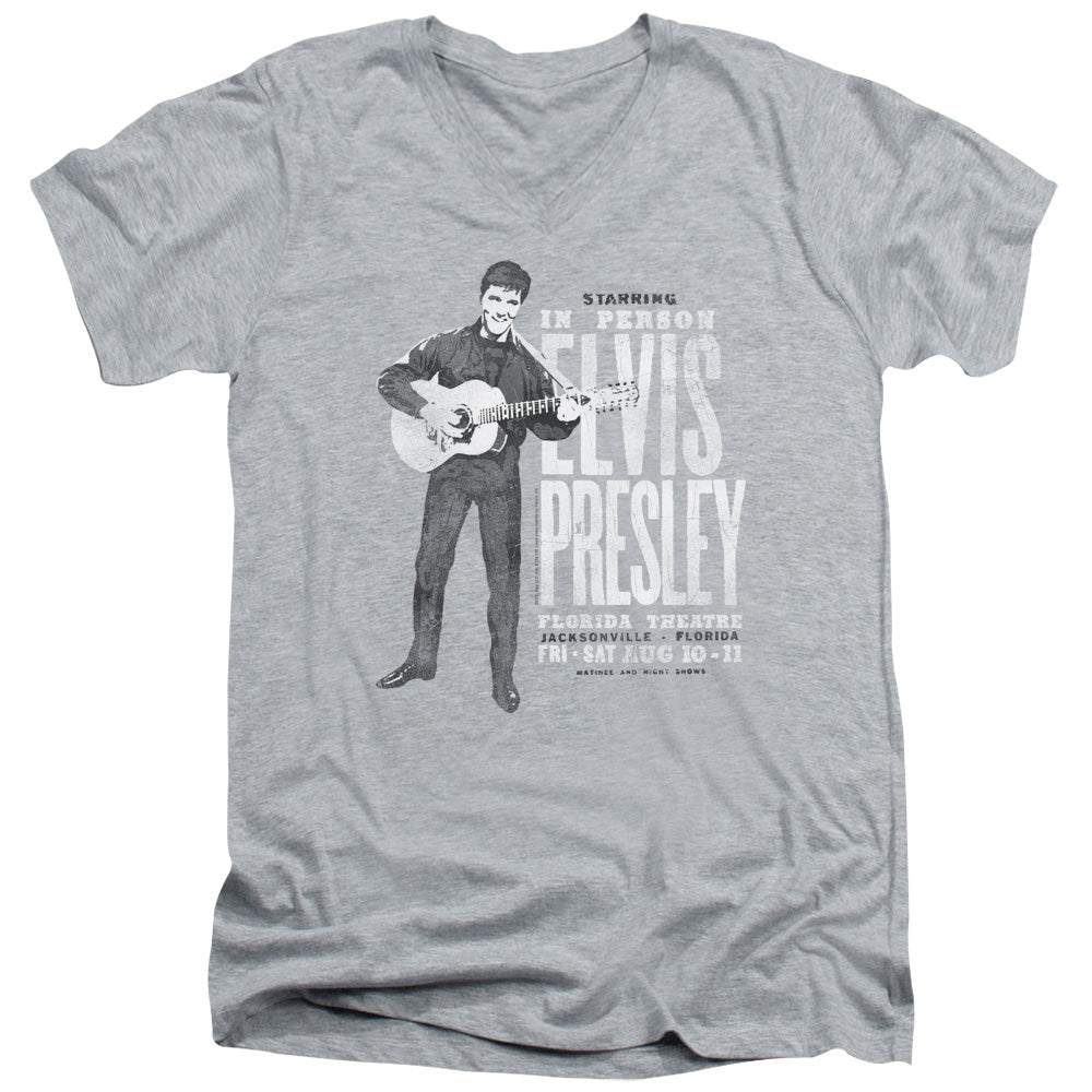 Elvis Presley In Person V-Neck T-Shirt