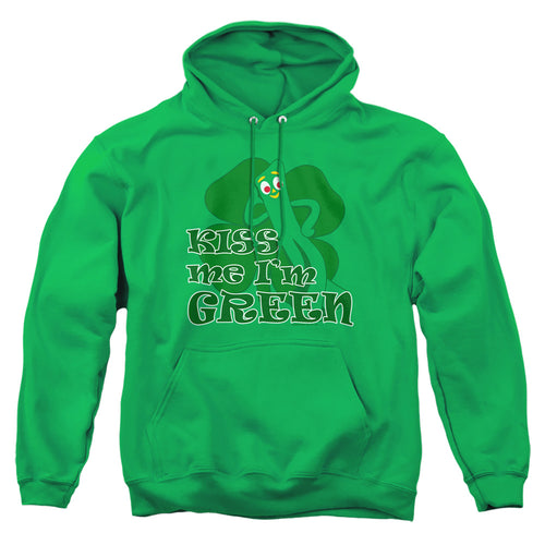 Gumby Kiss Me Im Green Pullover Hoodie