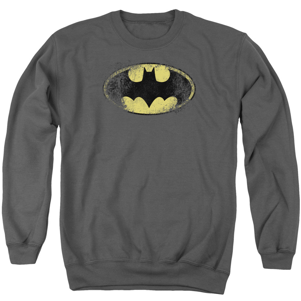 Batman Destroyed Logo Crewneck Sweatshirt