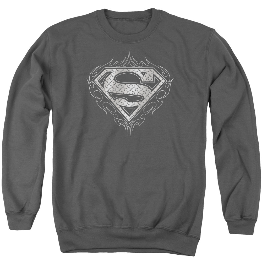 Superman Tribal Steel Logo Crewneck Sweatshirt