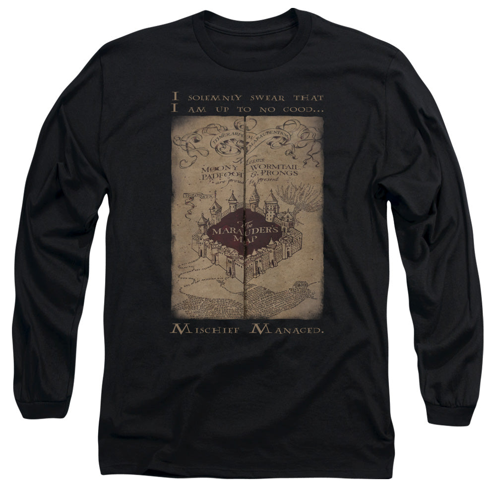Harry Potter Marauders Map Words Long Sleeve T-Shirt