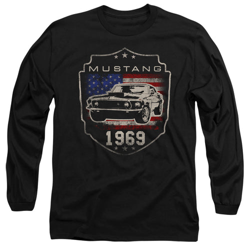 Ford Mustang 1969 Flag Long Sleeve T-Shirt