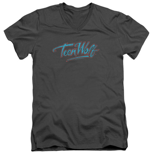 Teen Wolf Neon Logo V-Neck T-Shirt