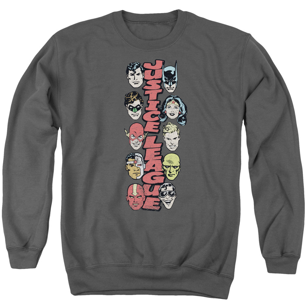 Green Lantern Stacked Justice Crewneck Sweatshirt