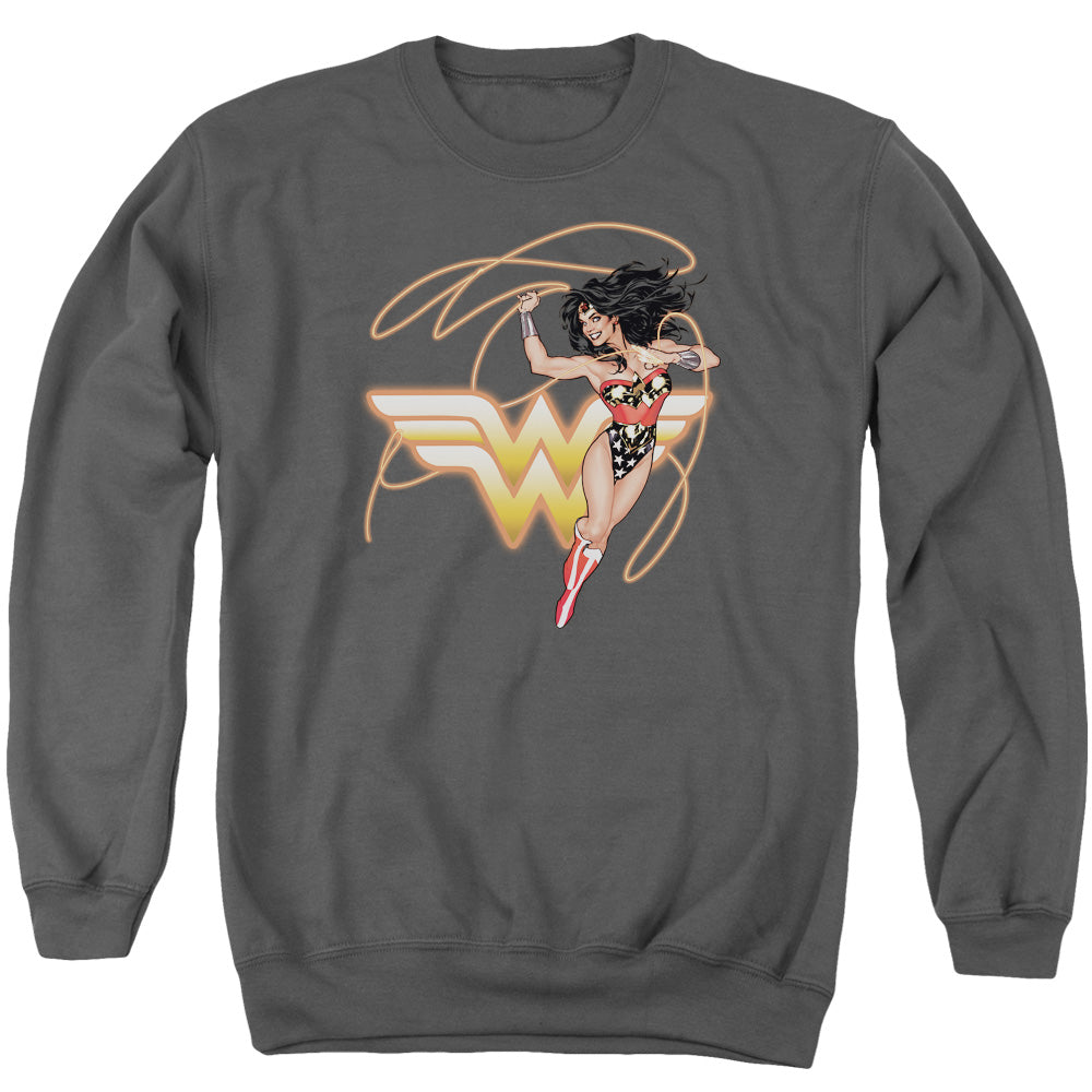 Wonder Woman Glowing Lasso Crewneck Sweatshirt