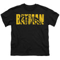 The Batman Text on Black Youth/Toddler T-Shirt