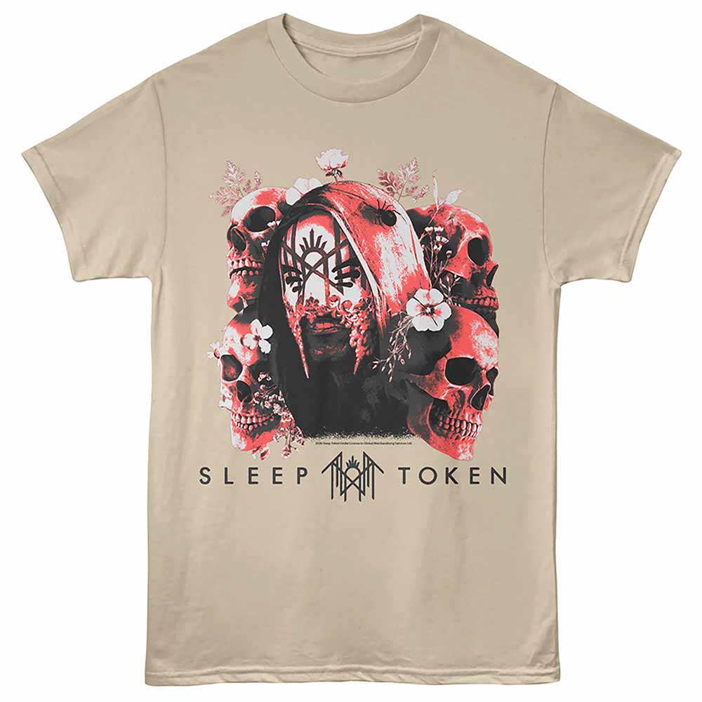 Sleep Token T-Shirt - Skulls and Flowers