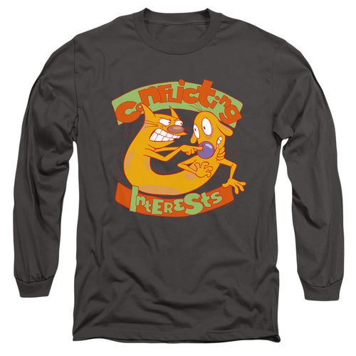 CatDog Conflicting Interests Long Sleeve T-Shirt