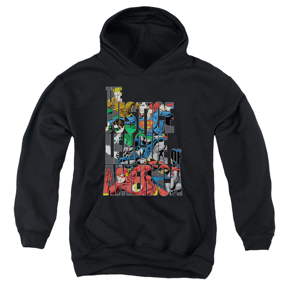 Justice League Lettered League Youth Hoodie