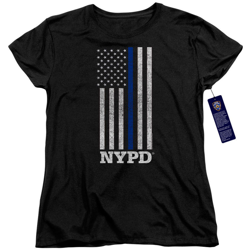 New York City Thin Blue Line Womens T-Shirt