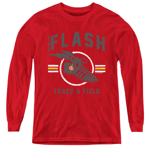 Justice League Track And Field Youth Long Sleeve T-Shirt