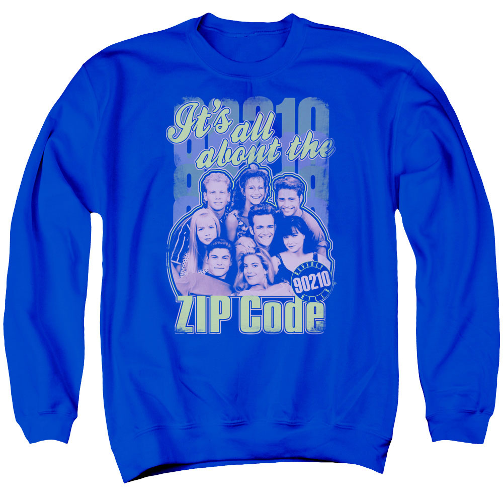 Beverly Hills 90210 It's All About the Zip Code Crewneck Sweatshirt
