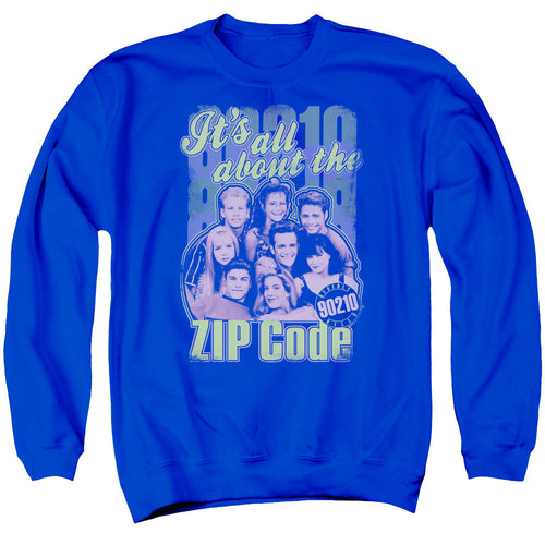Beverly Hills 90210 It's All About the Zip Code Crewneck Sweatshirt