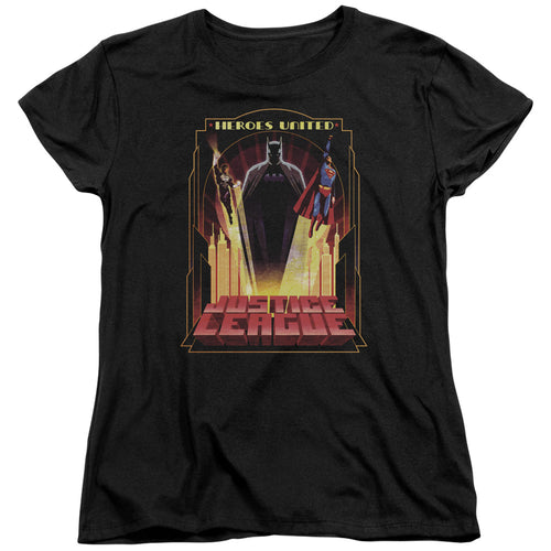 Justice League Heroes United Womens T-Shirt