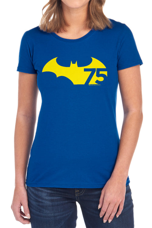 Batman 75 Logo 2 Womens T-Shirt