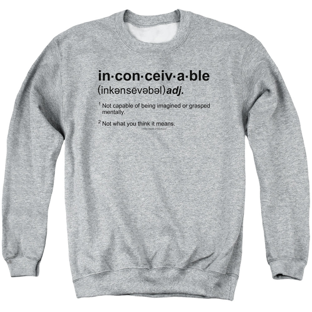 The Princess Bride Definition Athletic Heather Crewneck Sweatshirt