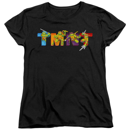 Teenage Mutant Ninja Turtles Arcade Main Screen Womens T-Shirt