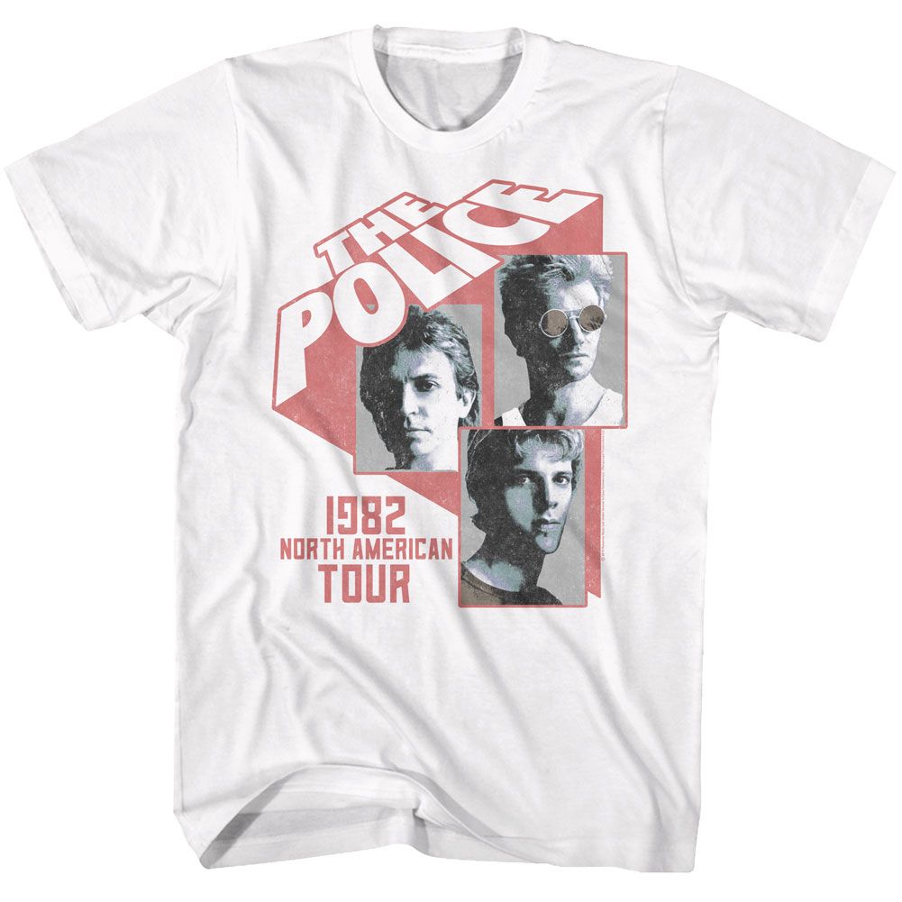North American Tour The Police t-shirt in white